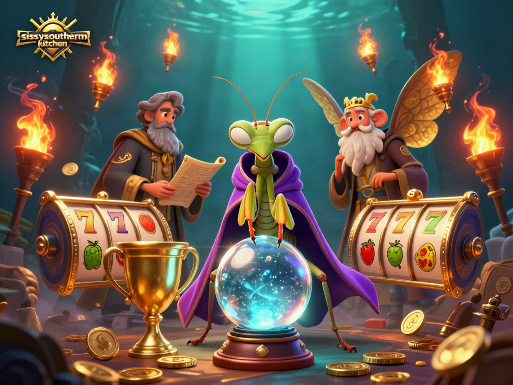 Engage with the sissyssouthernkitchen slots thrill, showcasing a vibrant casino scene.